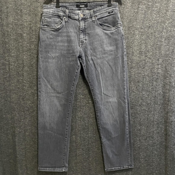 Mavi Other - Mavi Zach Straight Leg Jeans Men 33x32 Gray Stretch Denim Five Pocket Faded Wash